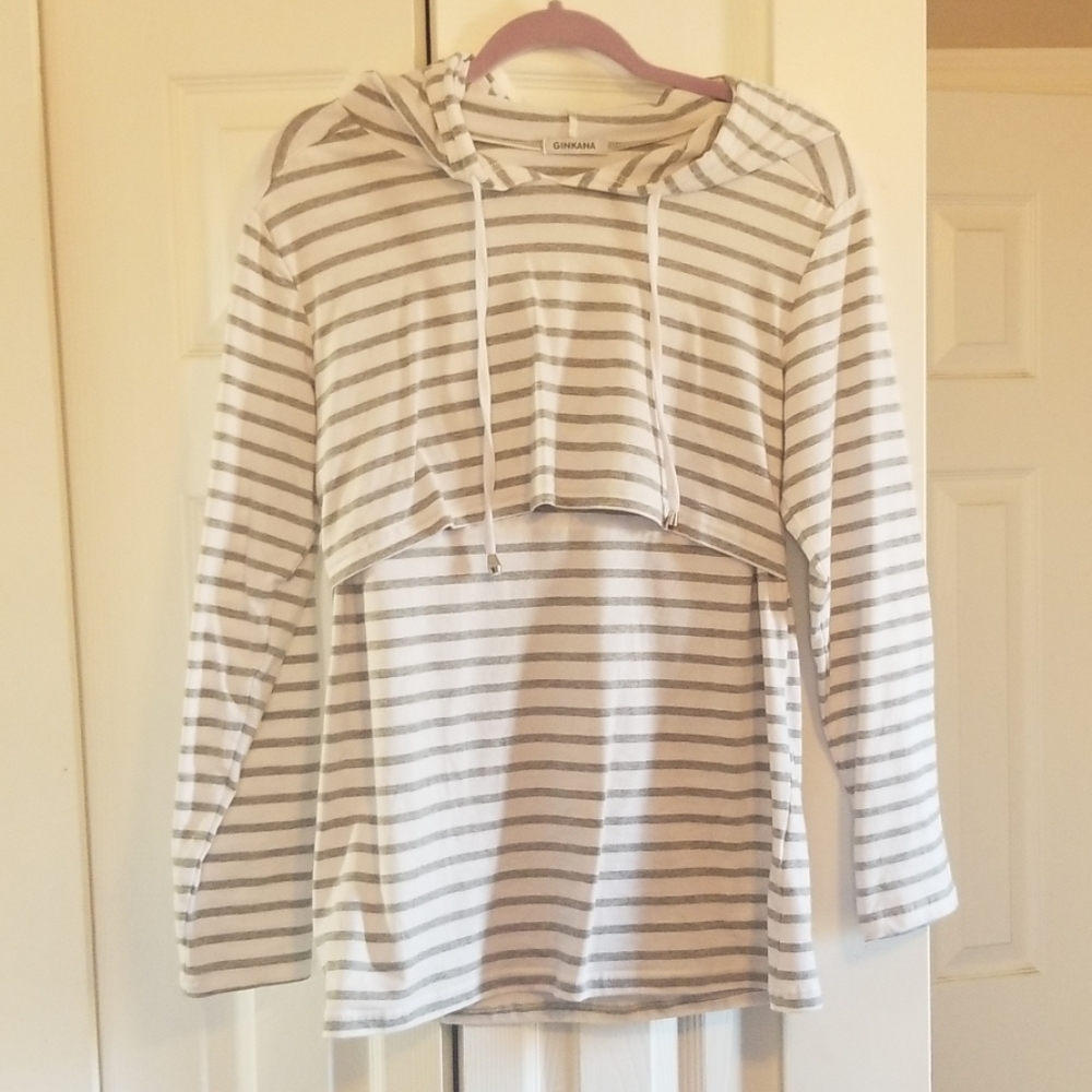 Long sleeve/sweatshirt nursing top